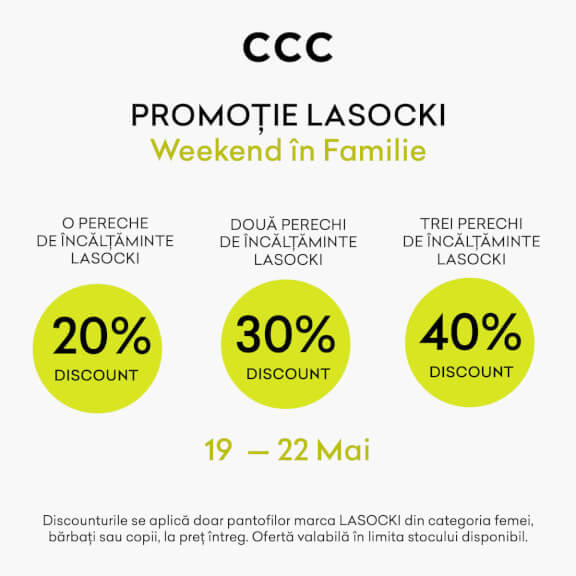 Profită de reducerile Lasoski la CCC