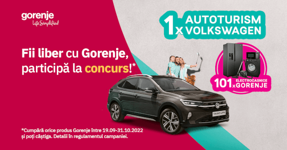 Gorenje și Altex îți dăruiesc libertatea de mișcare