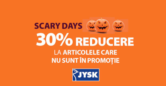 JYSK - 30% REDUCERE la toate articolele care nu sunt în promoție!