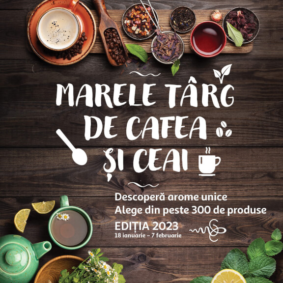 Te așteptăm la Târgul de Cafea și Ceai din hipermarketul Auchan