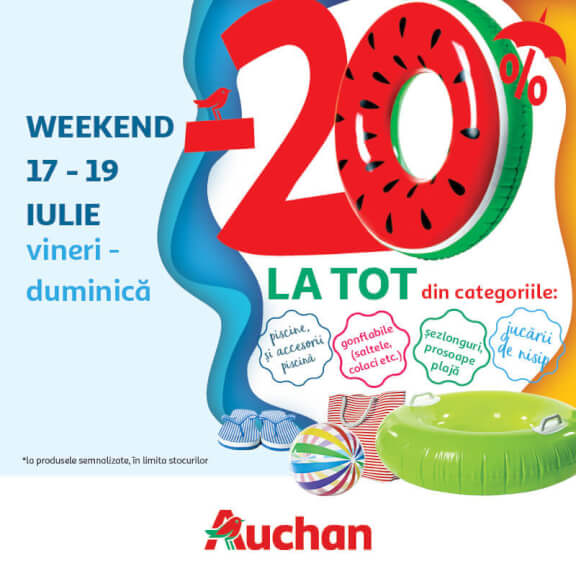 Reduceri de vacanță la Auchan