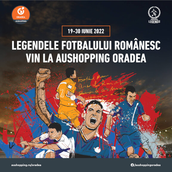 Legendele Fotbalului Românesc vin la Centrul Comercial AUSHOPPING ORADEA
