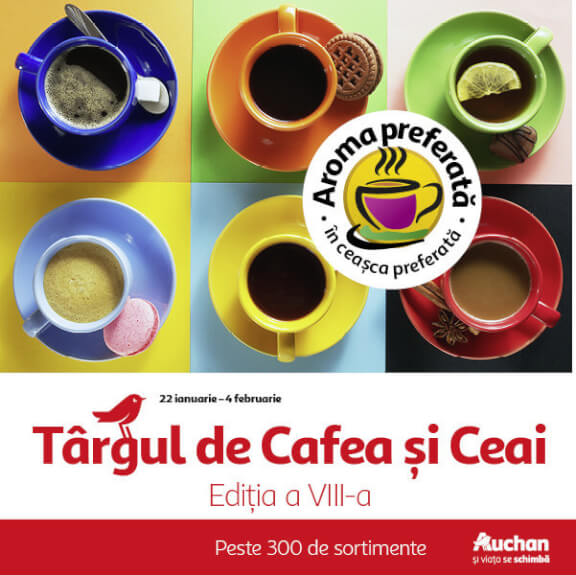 Târg de Cafea și Ceai la hipermarketul Auchan – ediția VIII